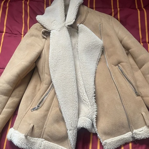 Biker jacket brown - Picture 3 of 4